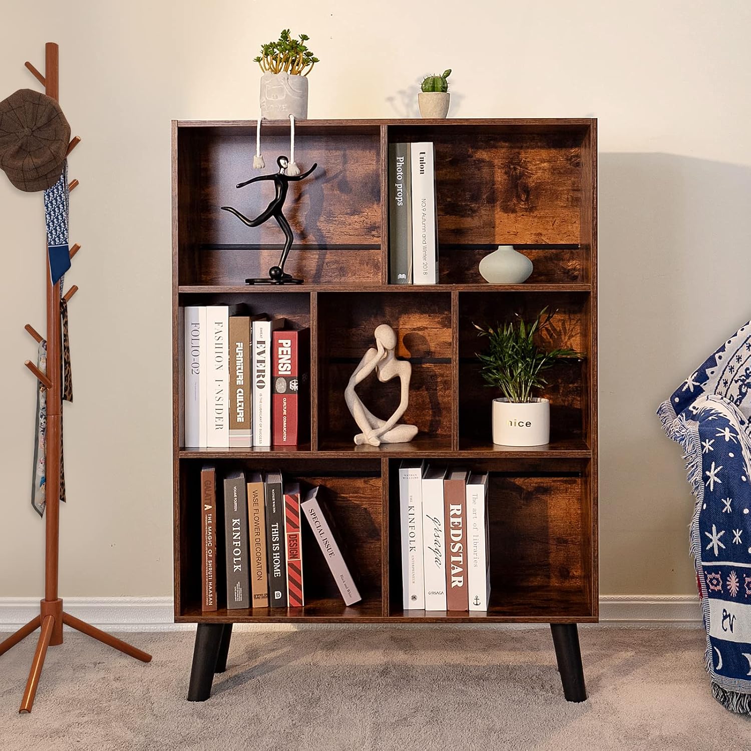 Thumbnail 2 de LEYAOYAO 3-Tier Bookshelf ⚙