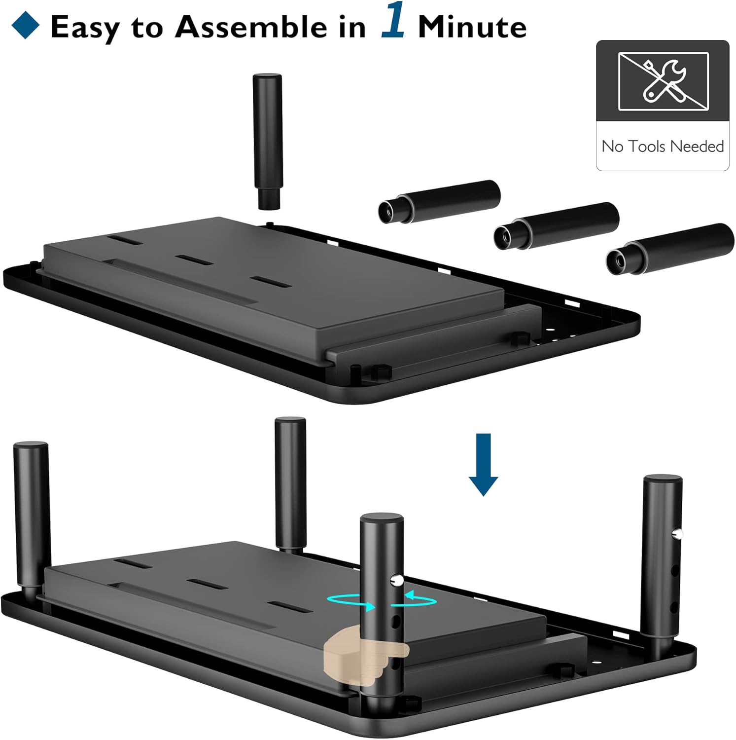 Thumbnail 5 de BONTEC Monitorständer mit Schublade 20 kg