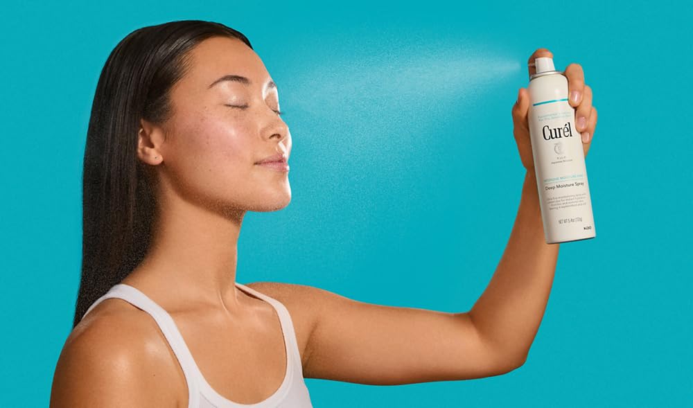Detalle de Curél Feuchtigkeits-Tiefenpflege Spray – Ultrafeines Spray mit Ceramiden, stärkt die Hautbarriere