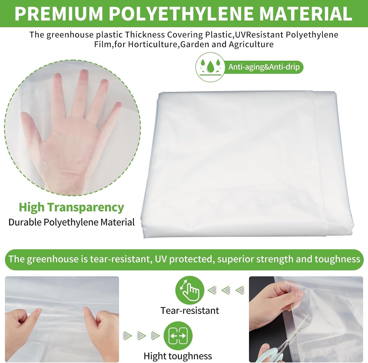 Detalle 2 de Atoke 2M x 10M Extra Thick Polythene Sheeting