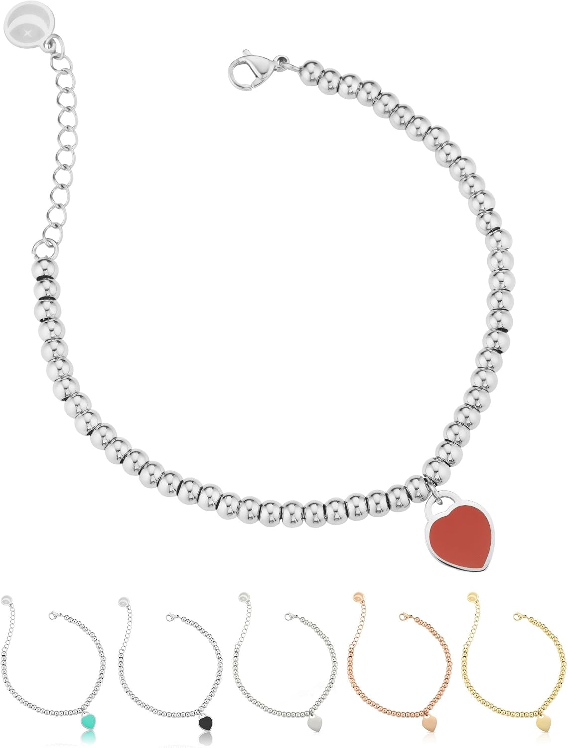 Detalle de inSCINTILLE Cuore Rock Bracciale Donna 17–20 cm