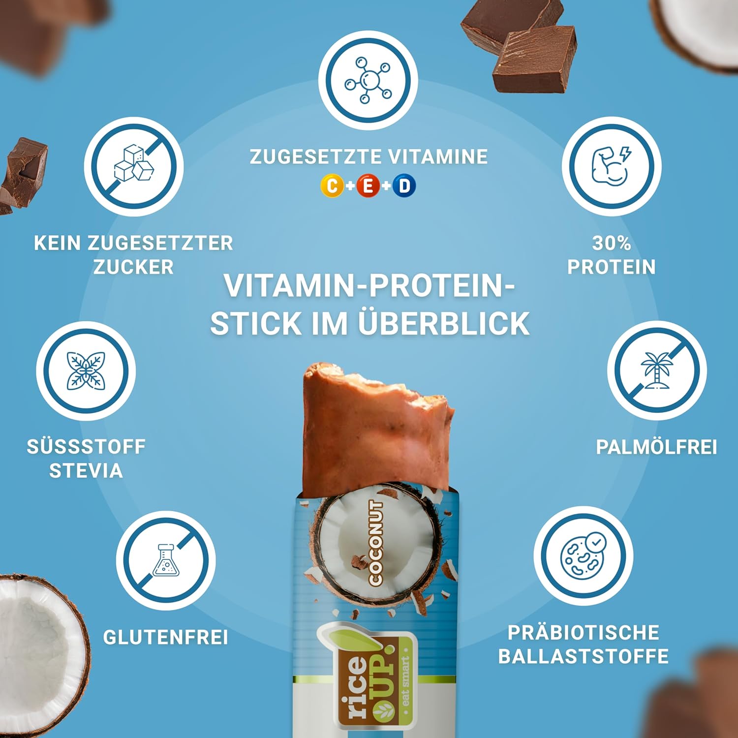 Thumbnail 6 de RiceUP! Vitamin Protein Bar Coconut 30% 🍫