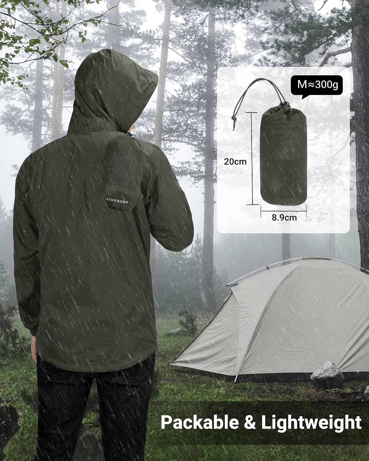 Thumbnail 4 de Outdoor Ventures Packable Rain Jacket