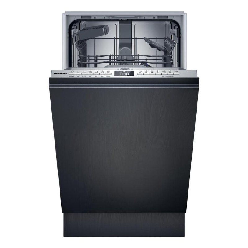 Detalle de Siemens iQ300 SR93EX25LE: lavavajillas compacto con Home Connect para cargas de hasta 10 cubiertos