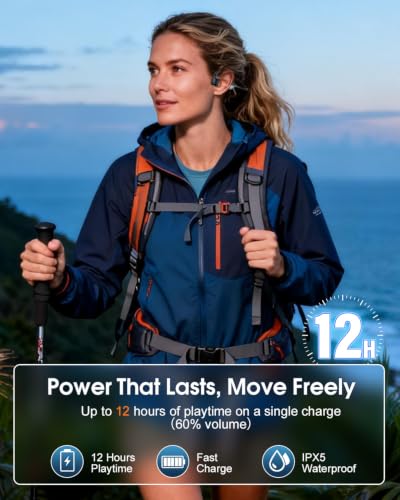 Thumbnail 7 de ZOVIMAX Cuffie Conduzione Aerea Open-Ear 18mm – Comfort e Sicurezza per Running e Outdoor