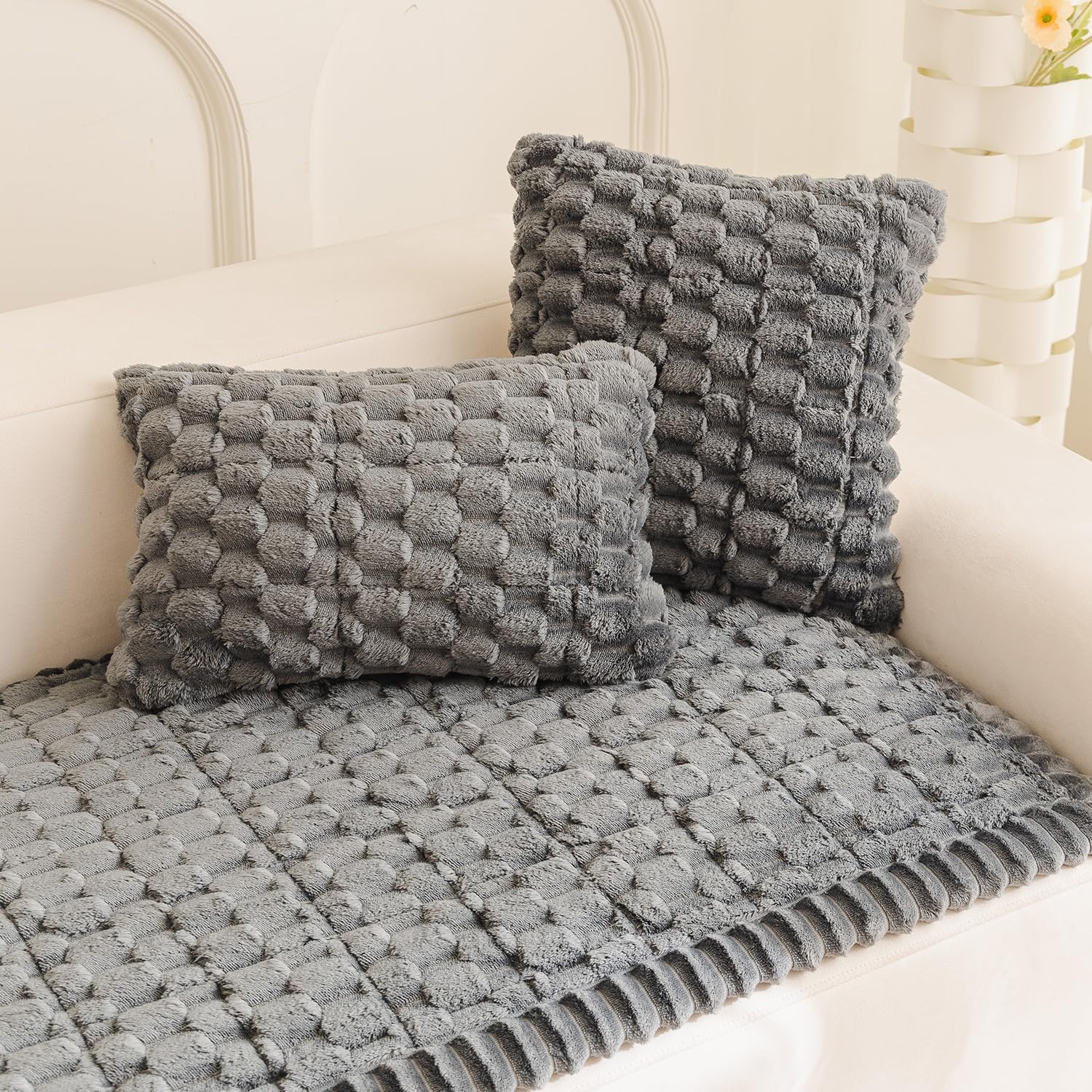 Thumbnail 5 de Gumfolk Plush Pet Sofa Cover for Dogs