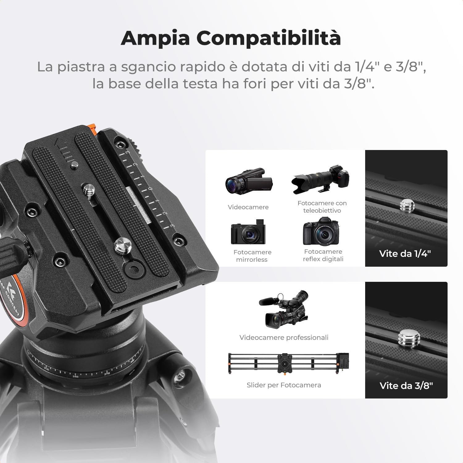 Thumbnail 5 de K&F Concept BV50 Testa idraulica 8kg