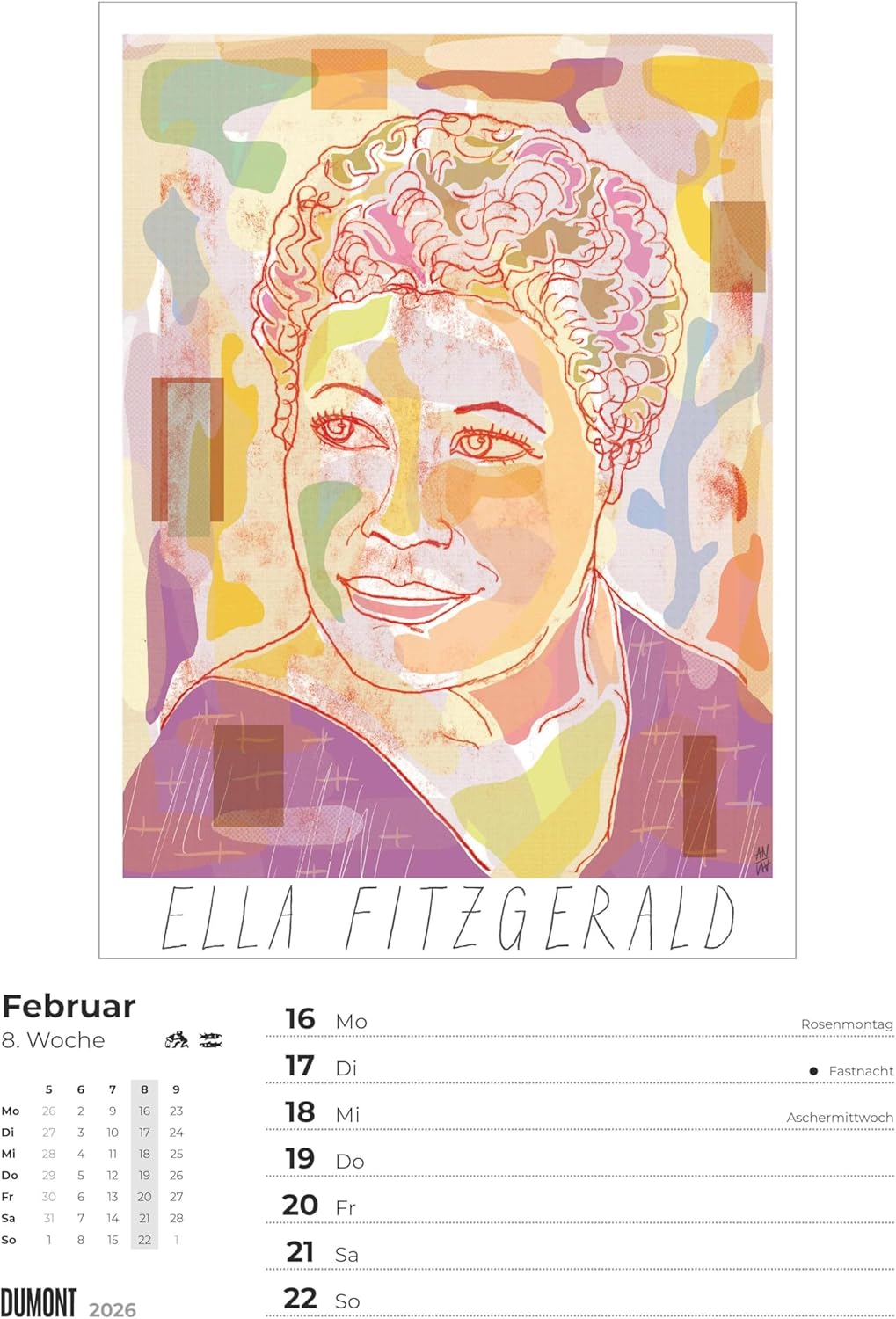 Thumbnail 1 de DUMONT Starke Frauen 2026 Wochenkalender mit 53 Porträts & Biografien (Wandkalender, 21 x 30 cm, Spiralbindung)