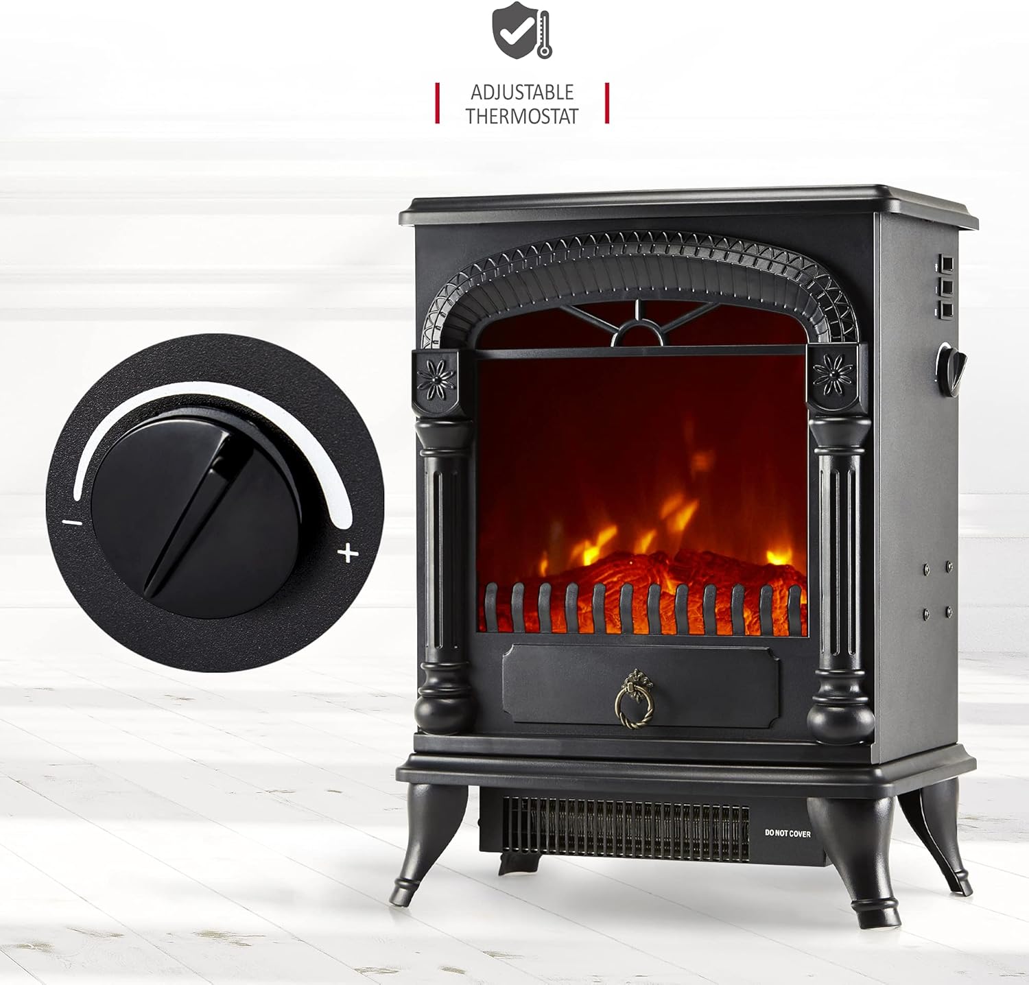 Detalle de NETTA Electric Fireplace Stove Heater 1750W