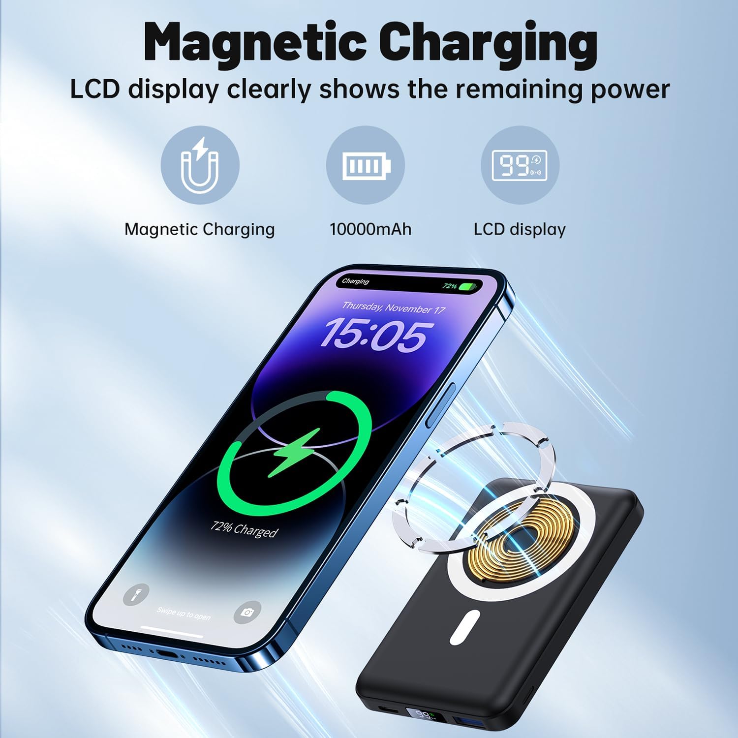 Thumbnail 4 de YAGOPAL MagSafe Power Bank 10000mAh portable charger