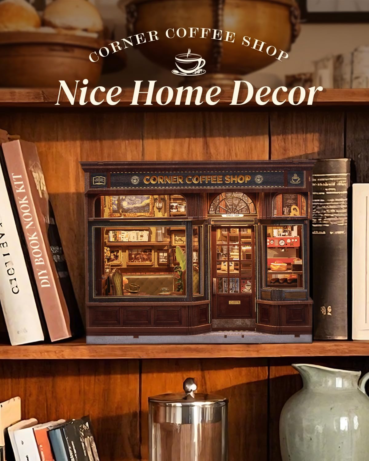 Thumbnail 2 de Cutefun Book Nook Kit – DIY Miniature House for Adults 📚