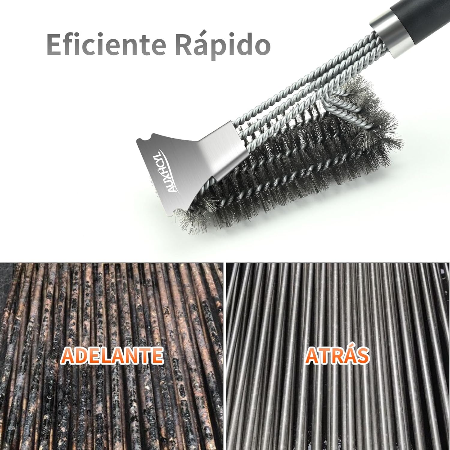 Thumbnail 6 de AUXHCYL cepillo barbacoa inox 45,5 cm 3 en 1