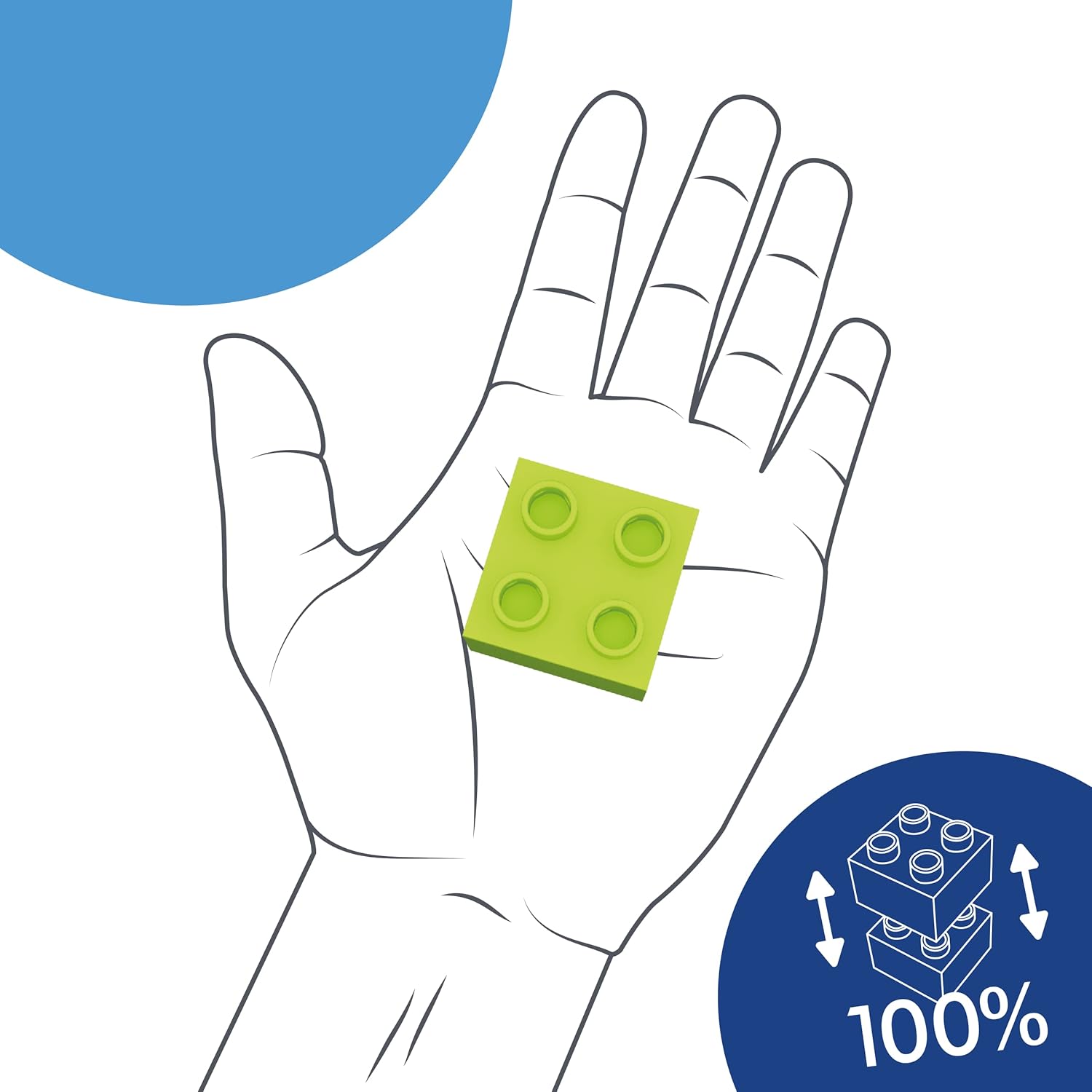 Thumbnail 4 de Hubelino #400390 120-teilige Bausteine (kompatibel) – Made in Germany