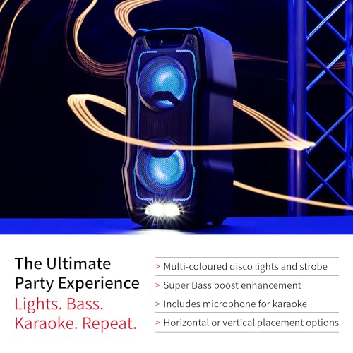 Detalle 2 de Sharp PS-931 Party Speaker: 180 W, Bluetooth, TWS e luci da discoteca