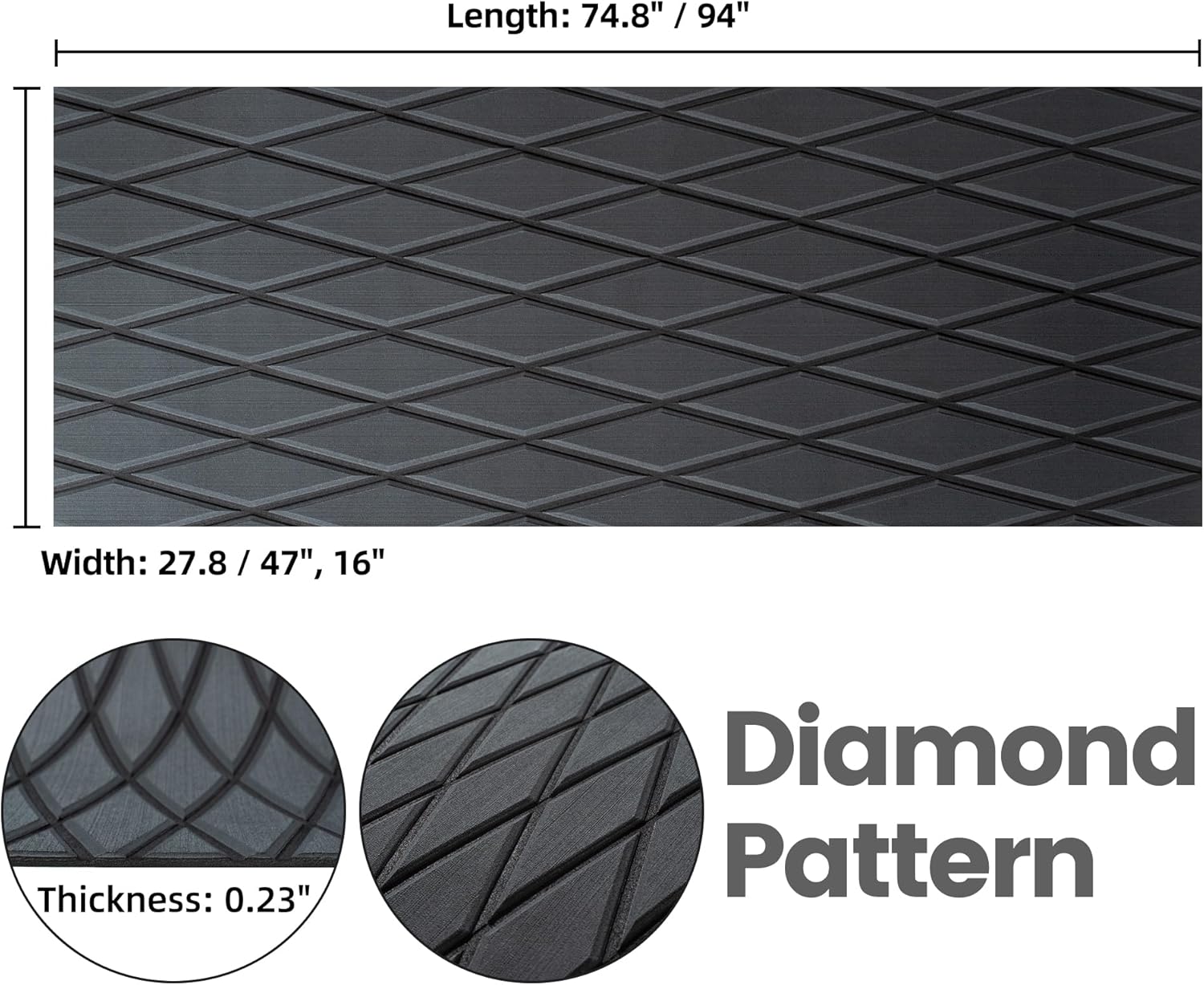 Detalle de Fullfire Boat Flooring: EVA Foam Boat Decking for Marine floors and more