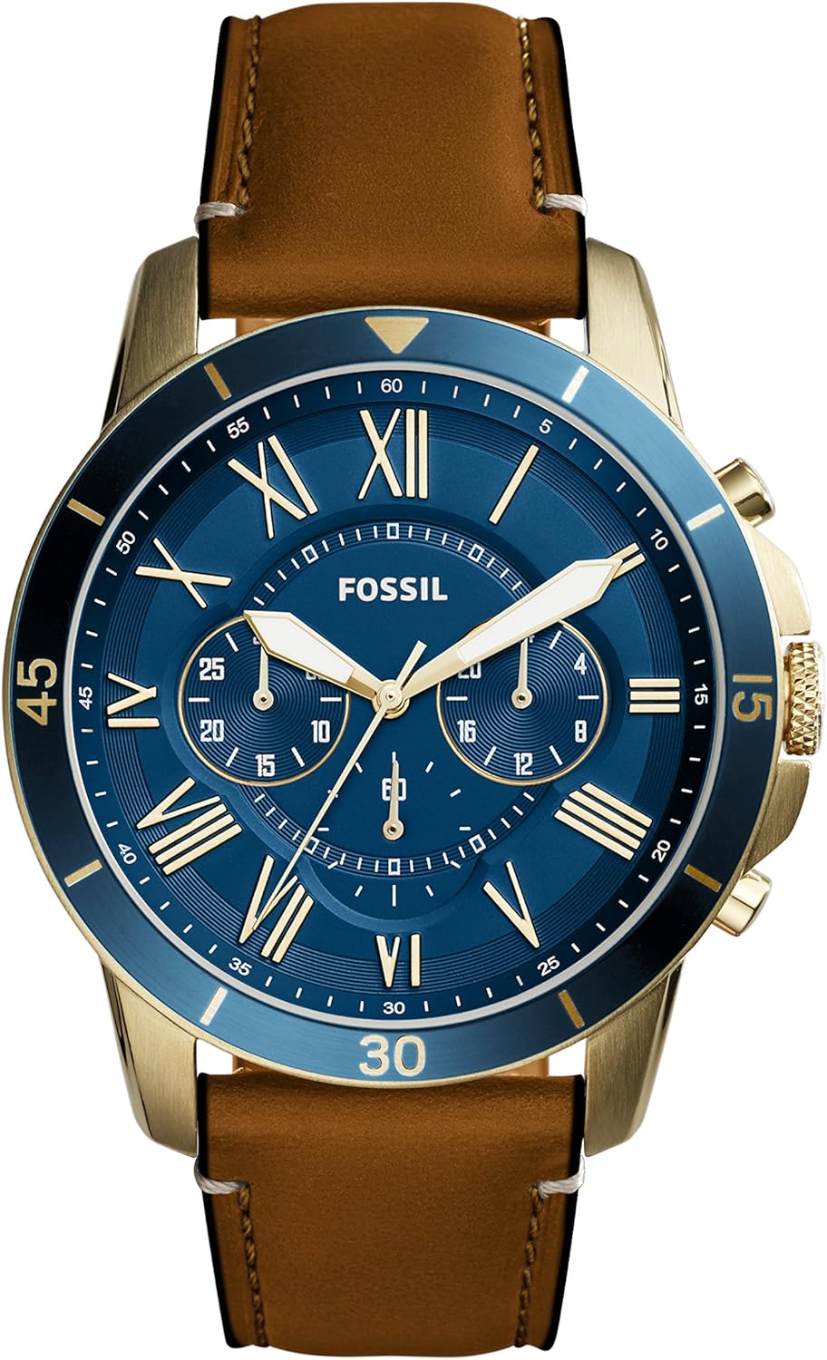 Thumbnail 6 de Fossil Grant Herrenuhr: Quarz-Chronograph, Edelstahl- oder Lederarmband, 44 mm