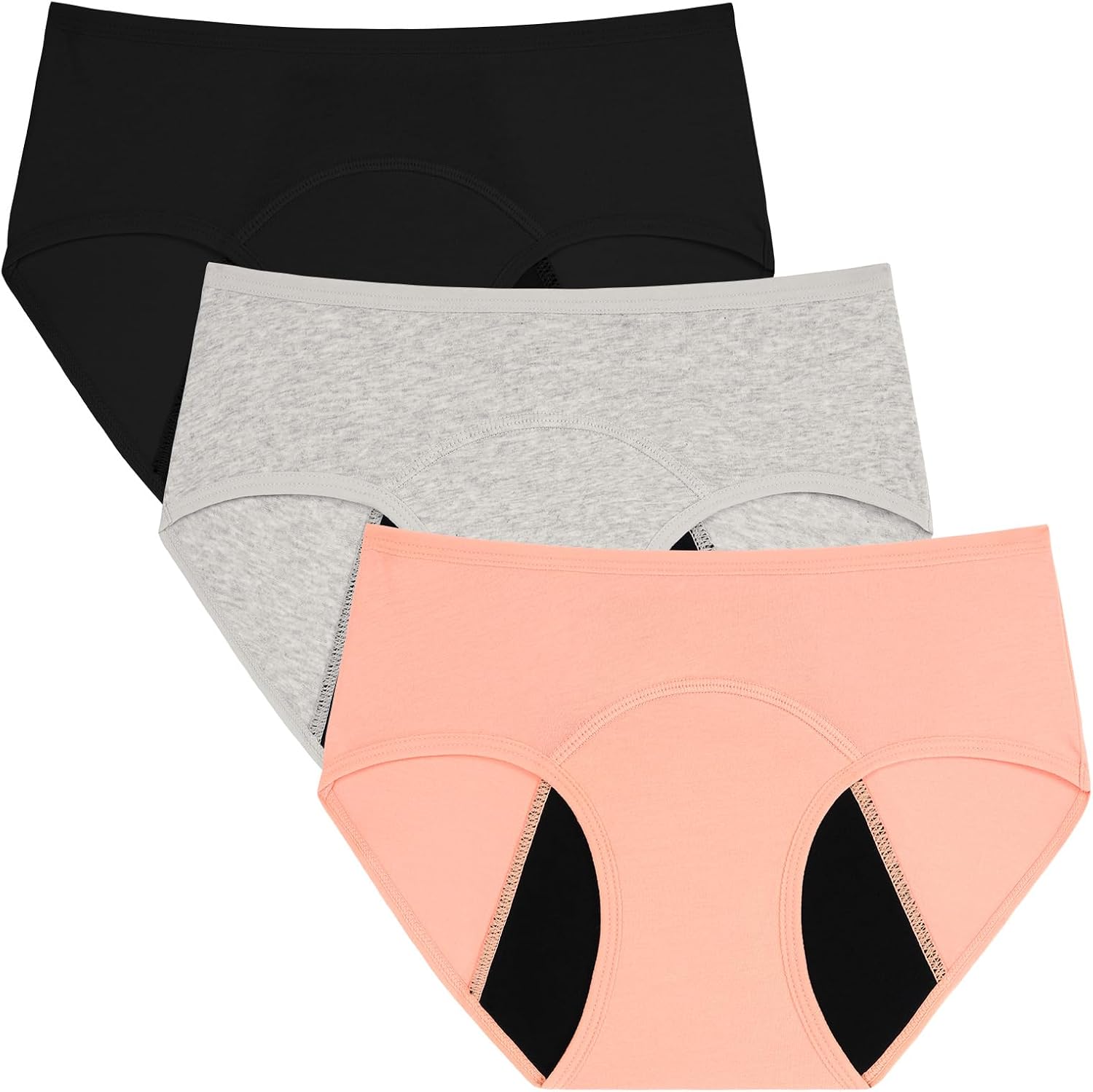 Detalle de INNERSY menstruatieondergoed voor meisjes, 100% katoen, 8–16 jaar