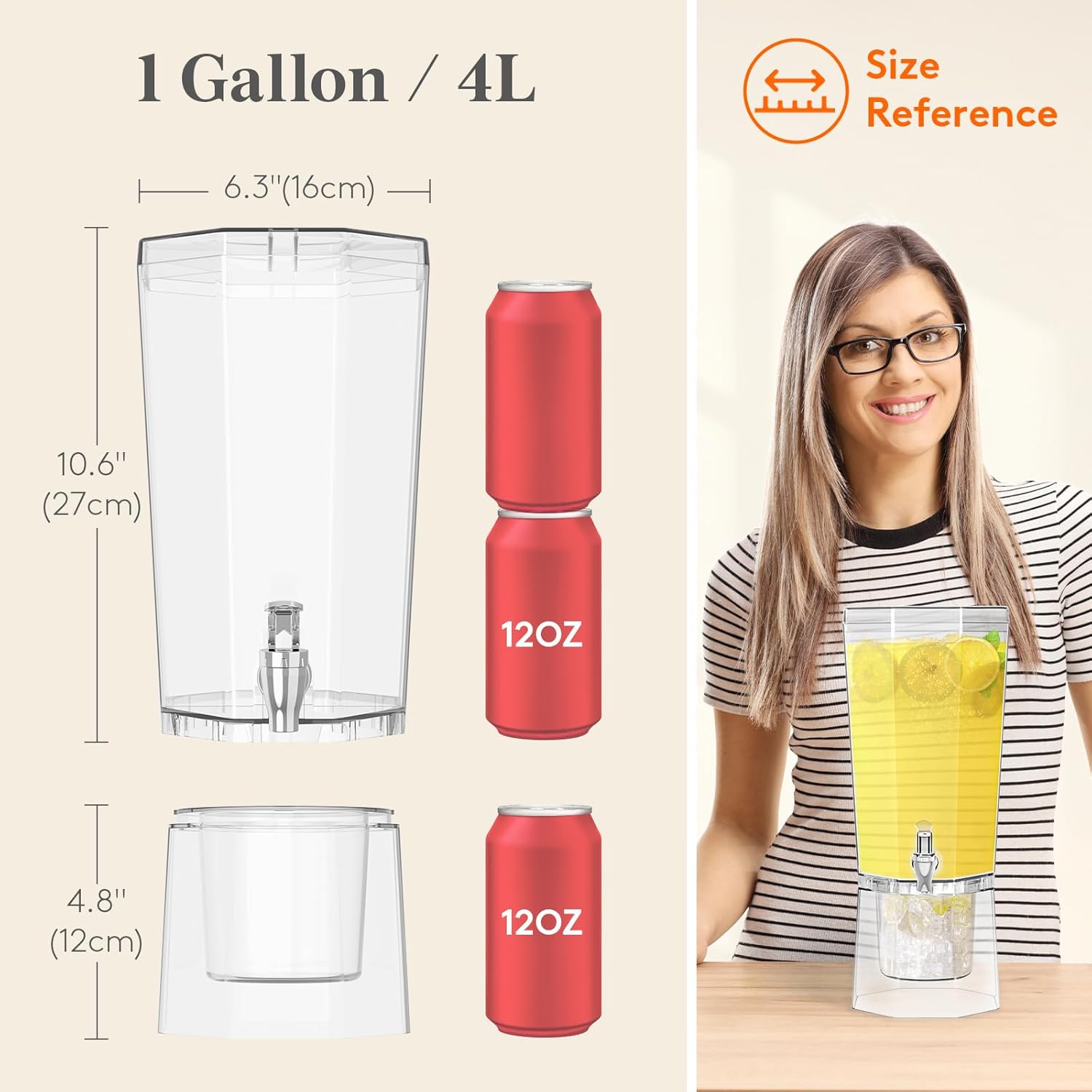 Thumbnail 1 de Lifewit 1 Gallon Drink Dispenser 🥤