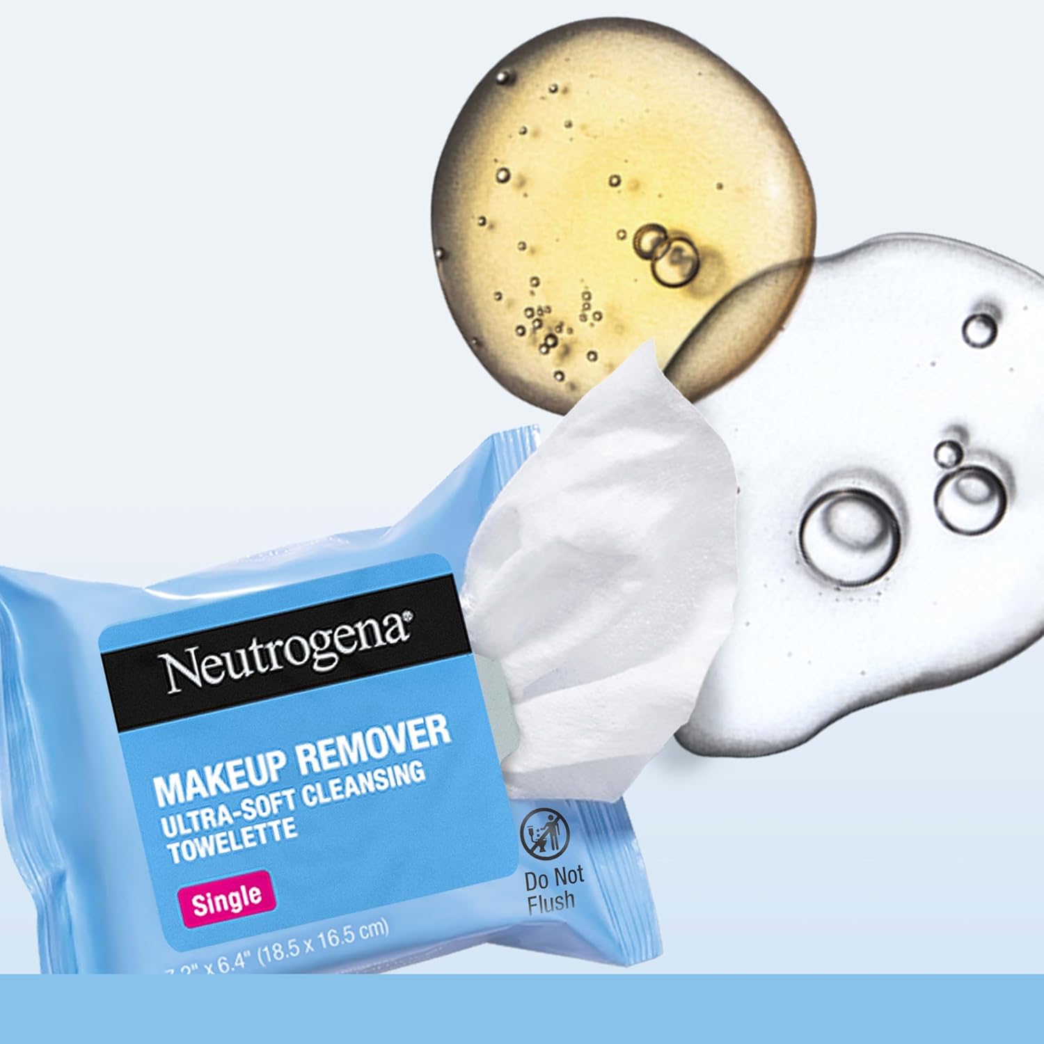 Detalle de Neutrogena Makeup Remover Wipe Singles 20ct 🎀