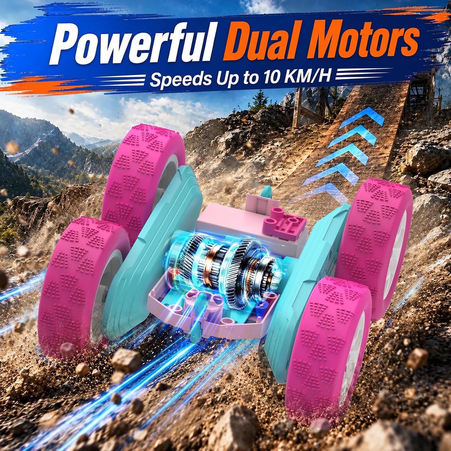 Detalle de Hamdol 360° Stunt Remote Control Car