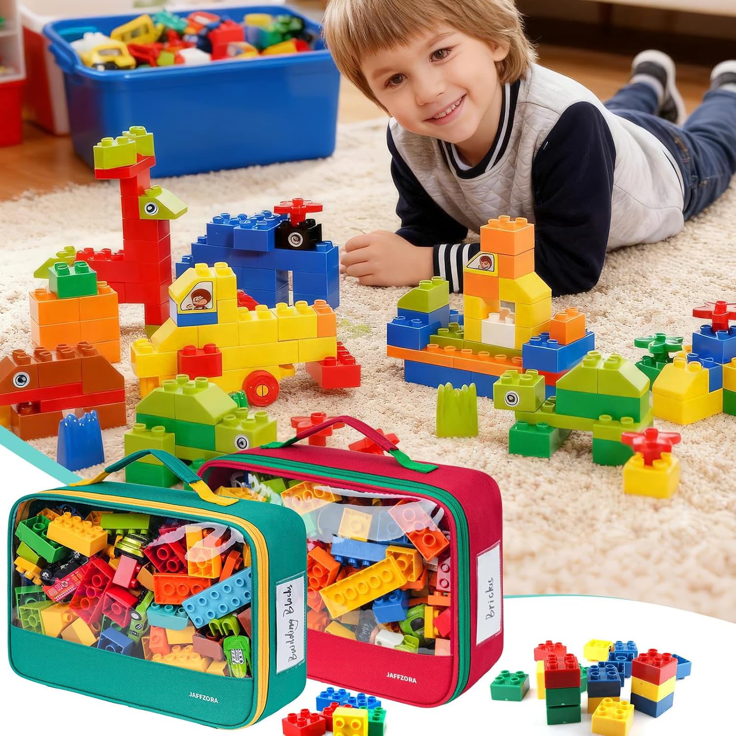 Thumbnail 6 de Toy storage bags, 12.6 × 3.9 × 8.6 in