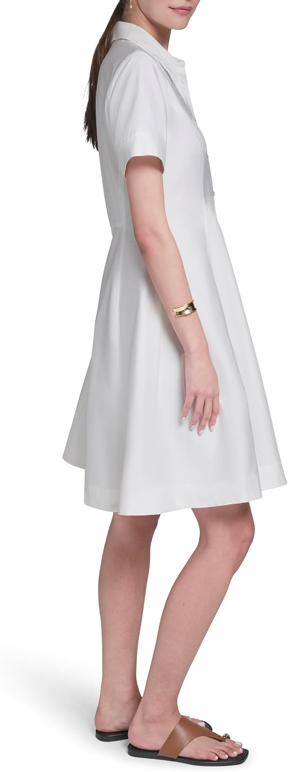 Detalle de Halston Shirt Dress, Cotton Sateen