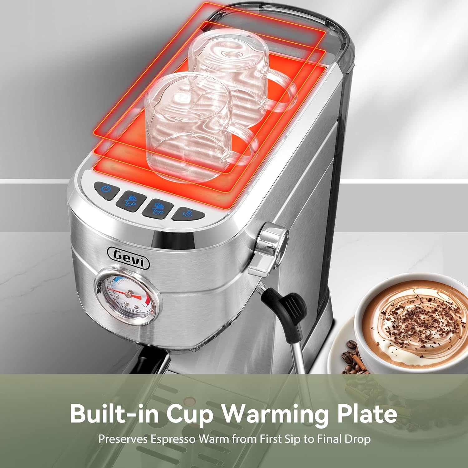 Thumbnail 6 de Gevi 20-Bar Espresso Maker