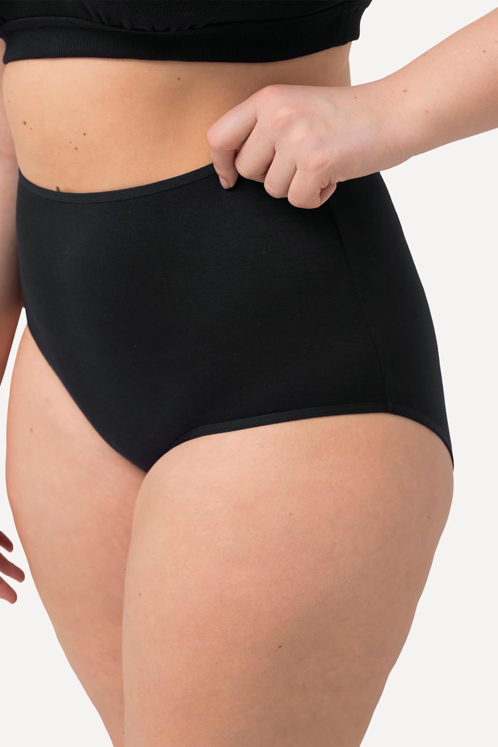 Detalle 2 de Ulla Popken sous-vêtement Femme : culotte sans coutures pour grandes tailles, confort et chaleur