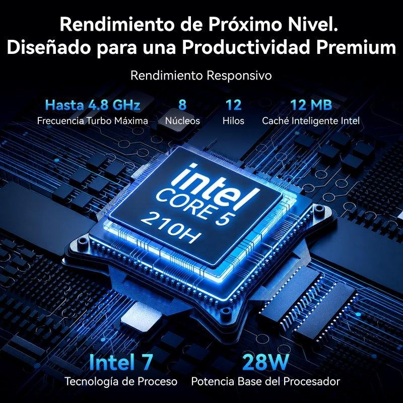 Detalle de Huidun Mini PC Core 5 210H