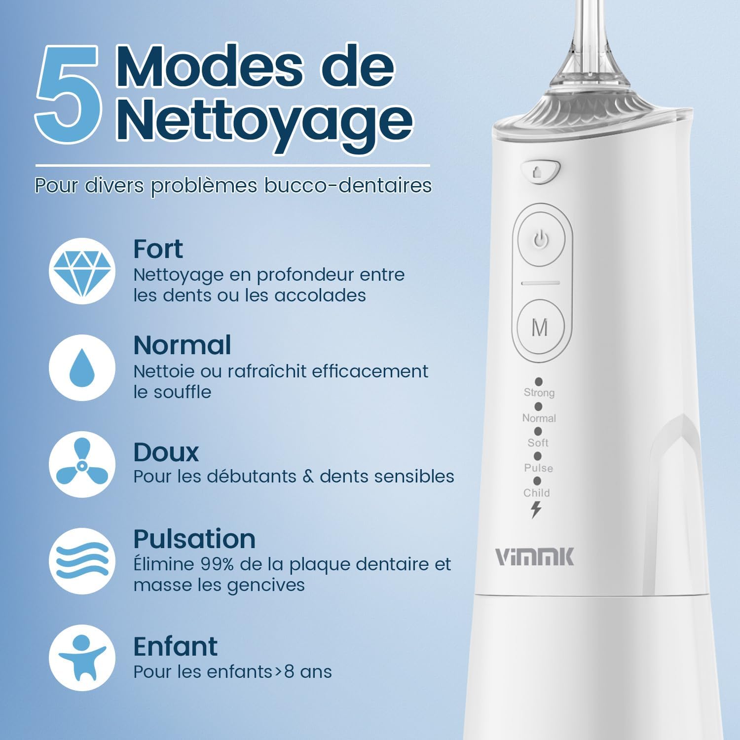 Detalle 2 de Hydropulseur dentaire VIMMK Jet 1400-1800