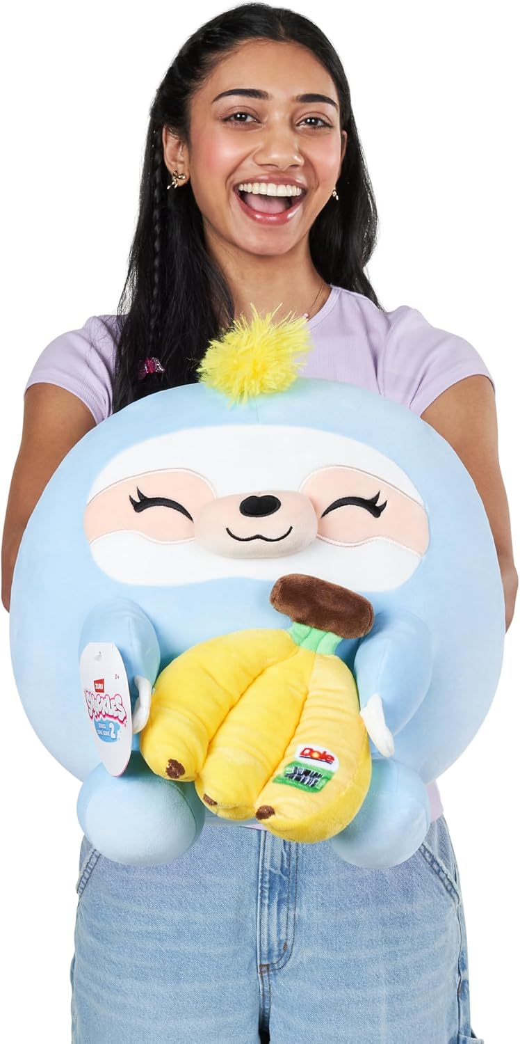 Detalle de Snackles Serie 2 35 cm (Megan) von ZURU – weiches Plüschspielzeug mit lizenziertem Snack-Accessoire
