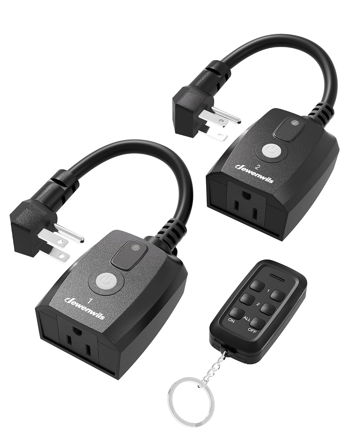 Detalle de DEWENWILS IT103+ OR01A Remote Control Outlet, 15A, 100 ft Range