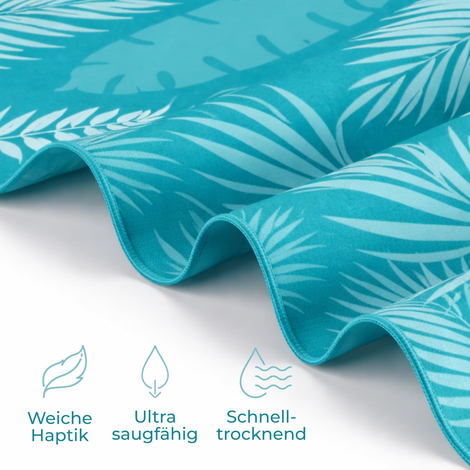 Detalle 2 de ZENACROSS Strandtuch XXL 90x180 cm – Mikrofaser-Handtuch Groß, schnelltrocknend, Sandfrei, Bora