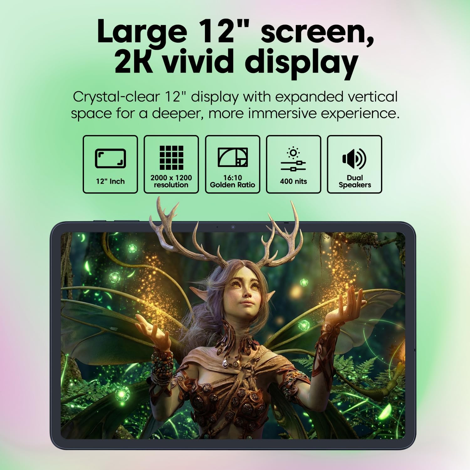 Thumbnail 2 de Fusion5 Helios 12" 2K Windows 11 Tablet PC (2026) with Stylus, 12GB DDR5 / 512GB SSD