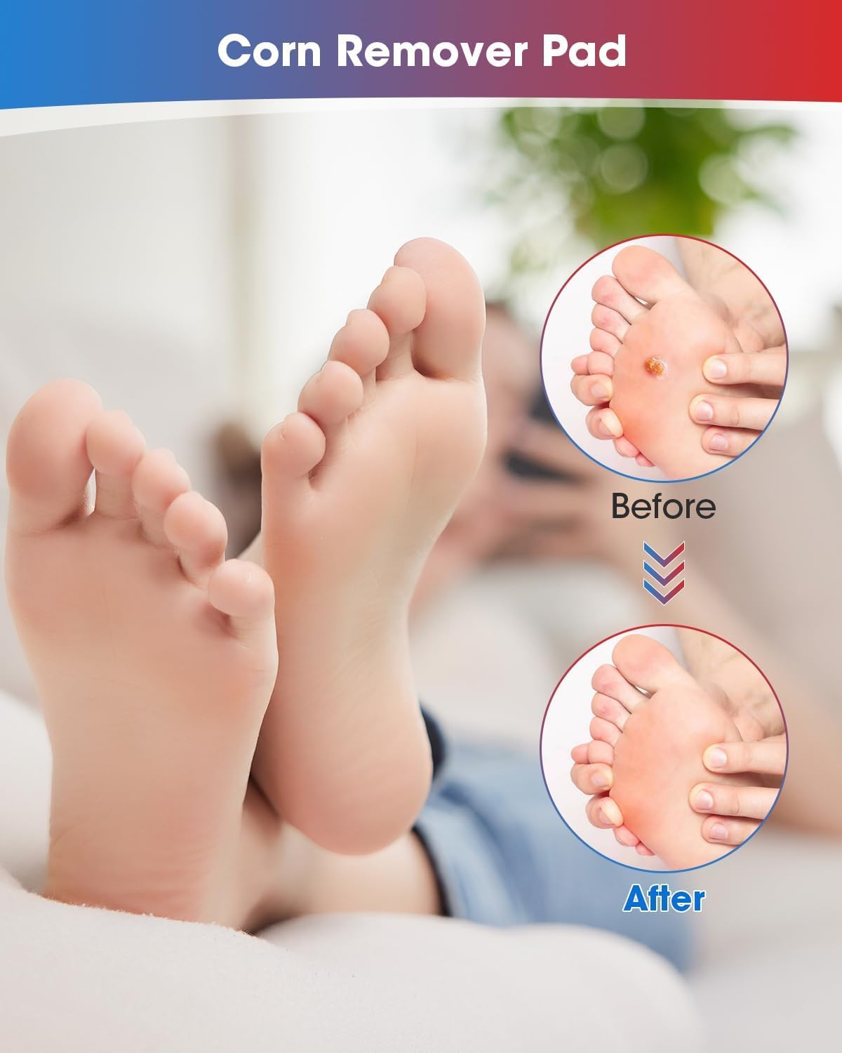 Thumbnail 3 de MYMULIKE Corn Removal Plasters for Feet – 60 Count Corn Cushions for Feet, Toes, Hands and Wart Removal