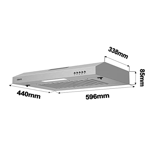 Detalle de CIARRA CBCS6903 Campana Extractora 60 cm – 3 velocidades, bajo consumo