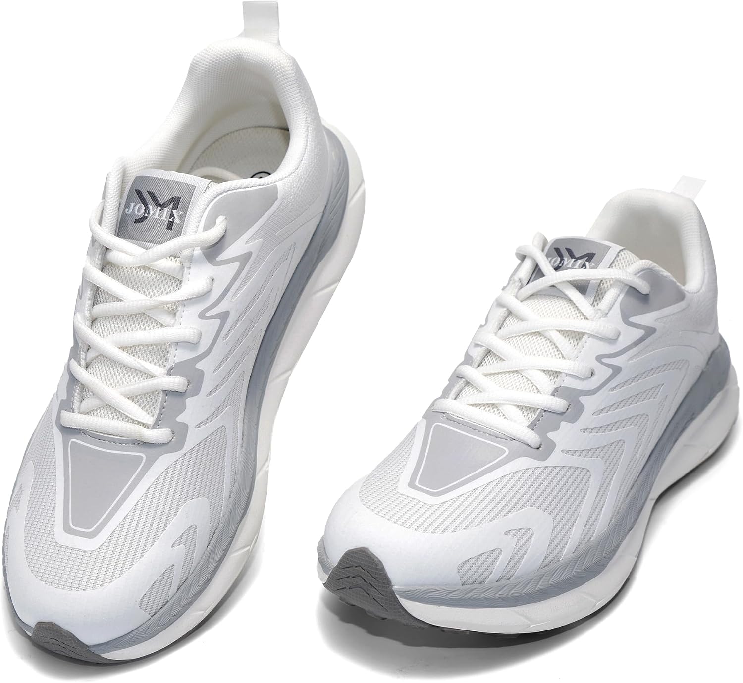 Detalle de JOMIX herensneakers maat 40: grijs mesh met veters en rubberzool