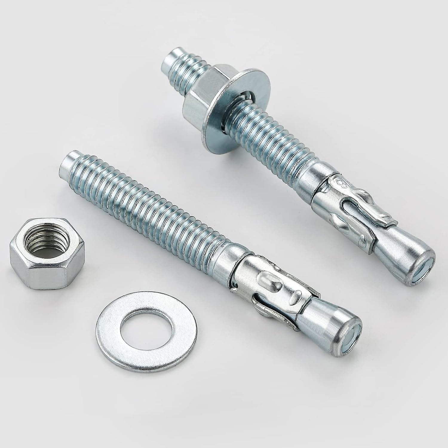 Detalle 2 de Wensilon 1/2*2-3/4 Concrete Wedge Anchors, Zinc-Plated, 30-Pack