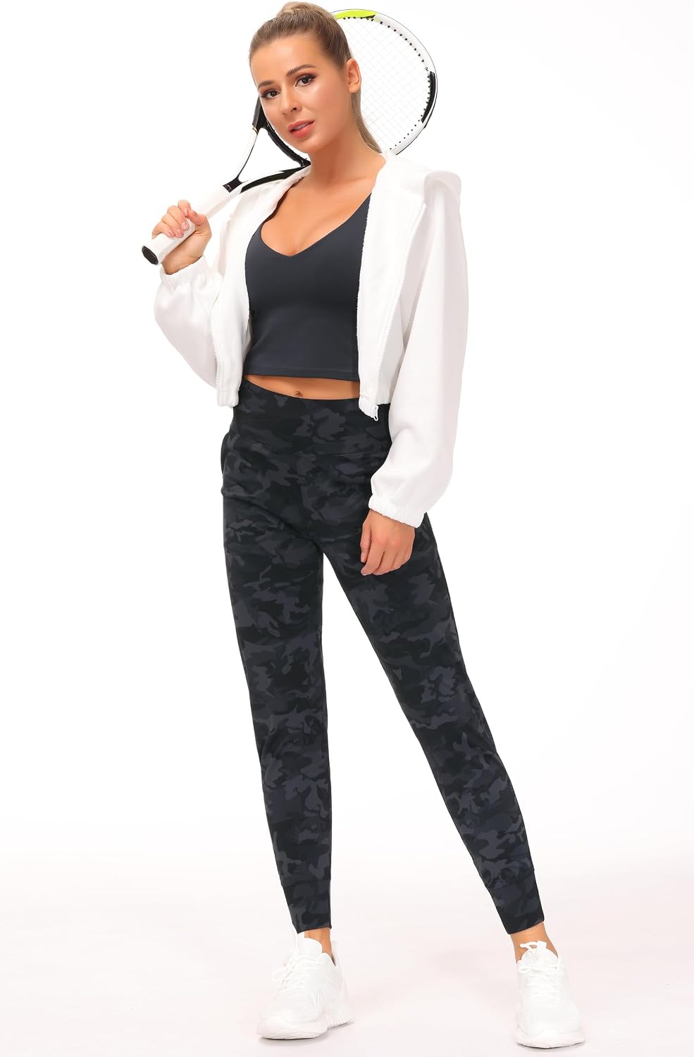 Thumbnail 2 de THE GYM PEOPLE Jogginghose Damen mit 4-Wege-Stretch – leichte Sportleggings High Waist für Yoga, Fitness & Laufen