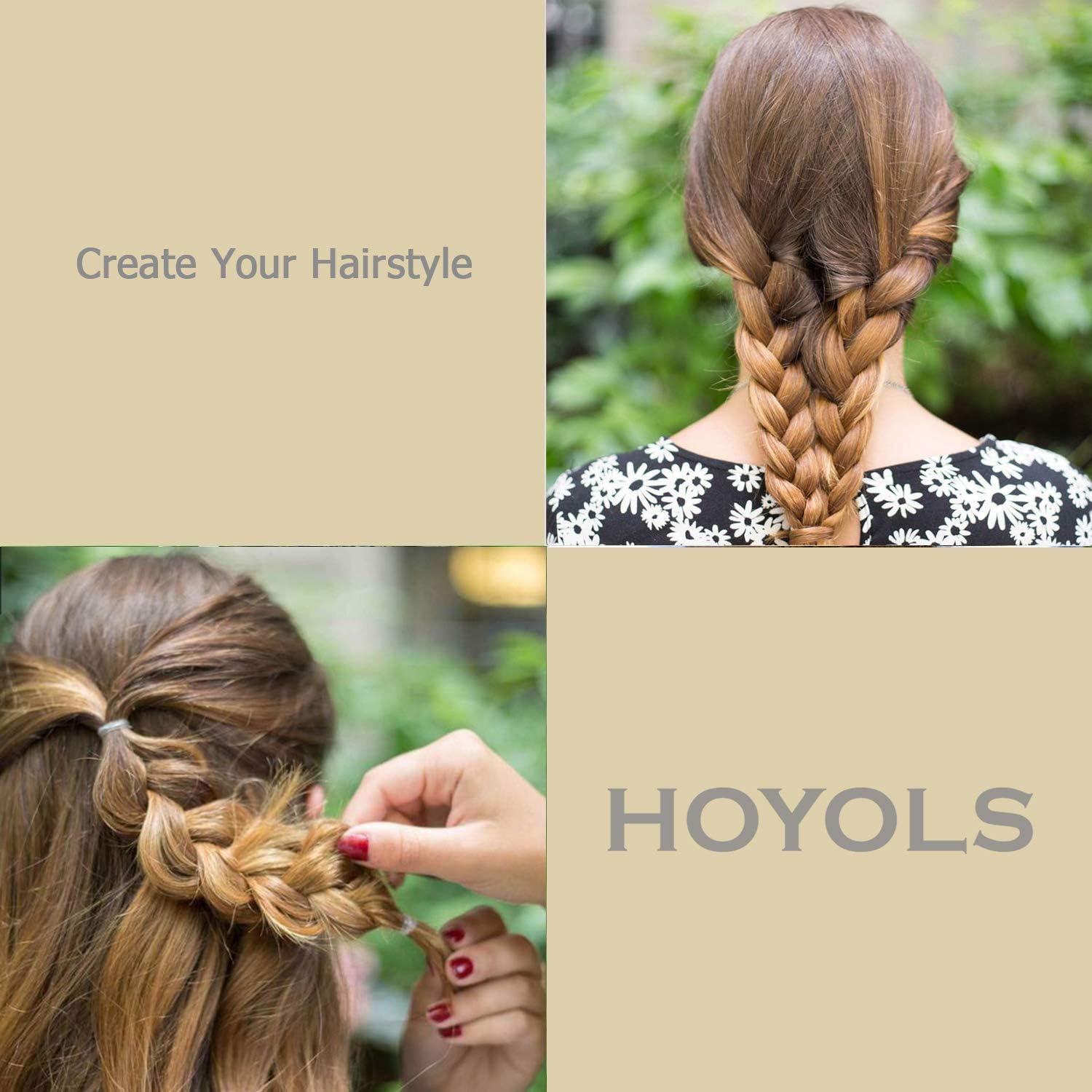 Thumbnail 6 de HOYOLS Lot de 330 grands élastiques en caoutchouc noir sans latex, 30 mm × 1,6 mm – pour cheveux et bureautique