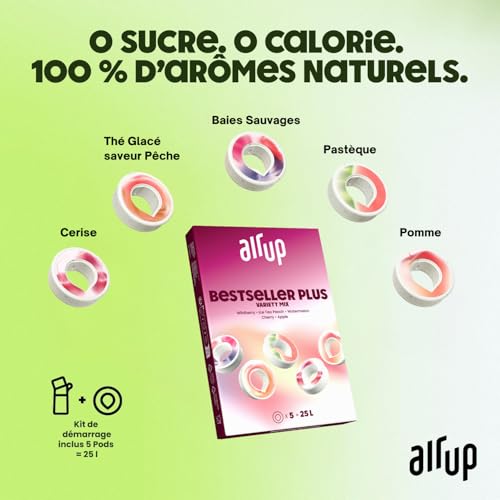 Detalle de air up Gourde Click Turle Green 600 ml – Paquet de 5 Pods