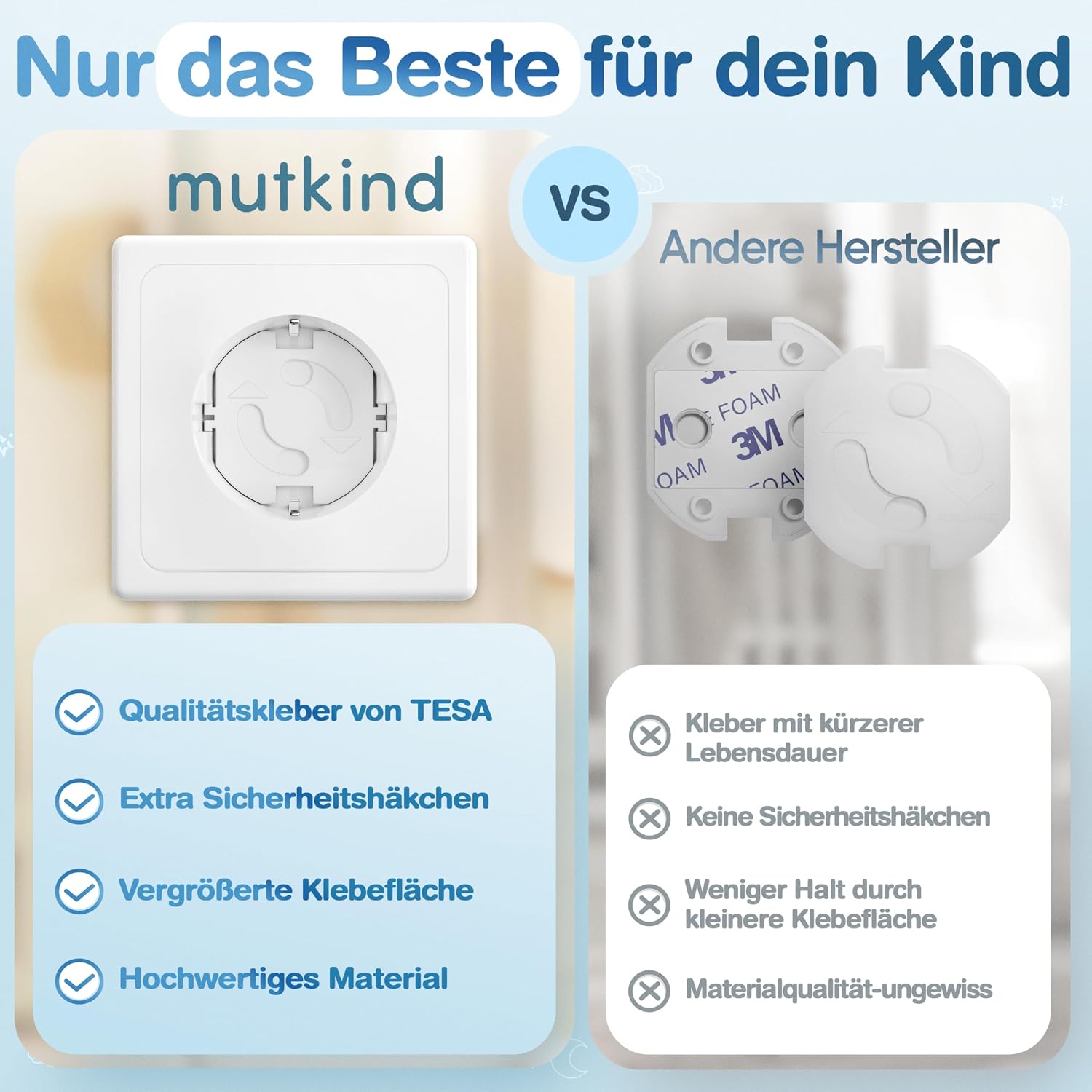 Thumbnail 4 de MUTKIND 25x Steckdosen Kindersicherung