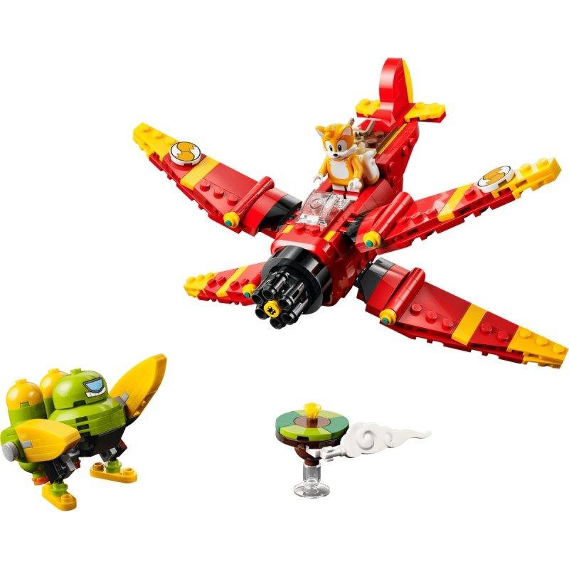 Detalle 2 de LEGO Sonic the Hedgehog Tornado-1 de Tails (77119): creatividad y juego activo para fans jóvenes