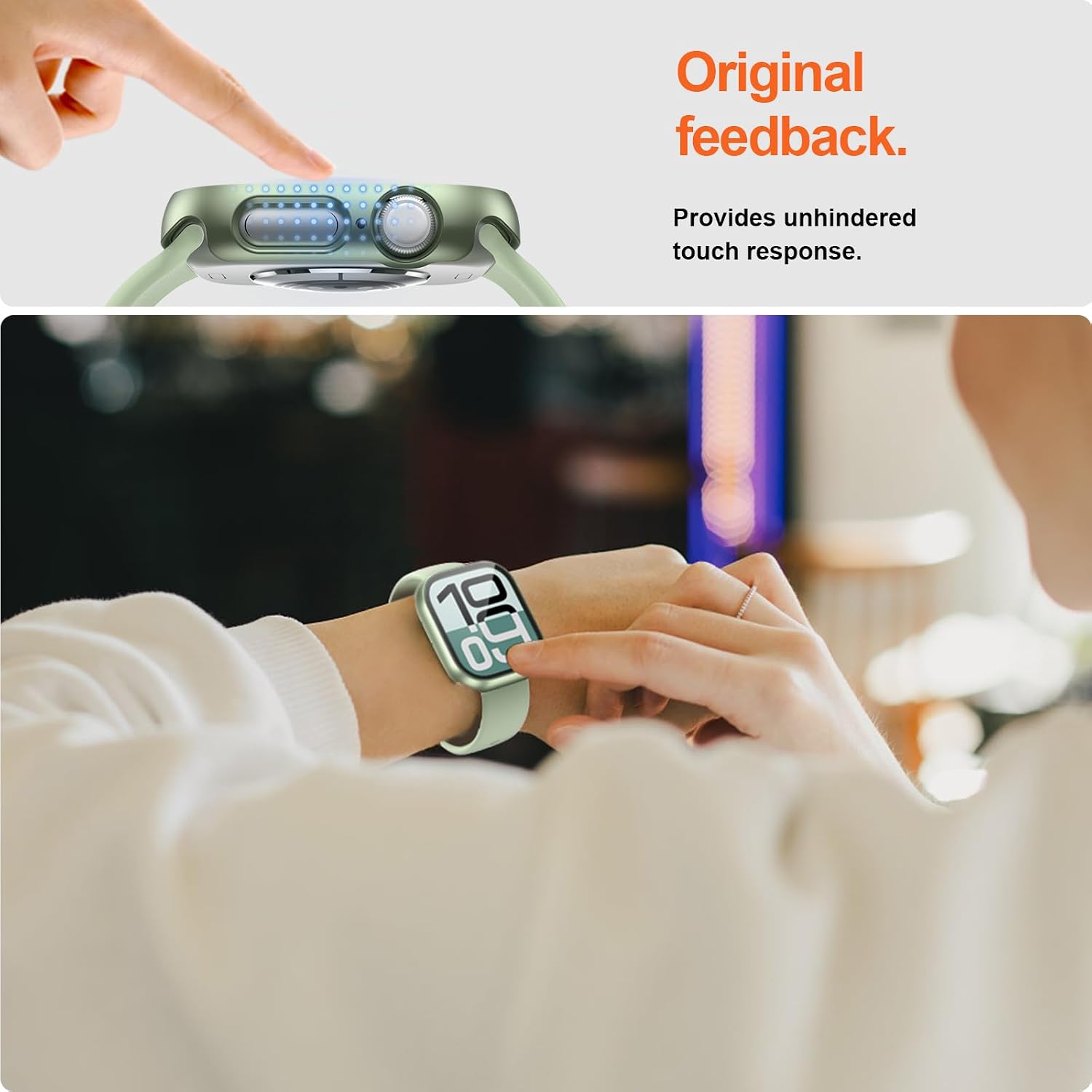Detalle 2 de JZK Apple Watch Case with Tempered Glass