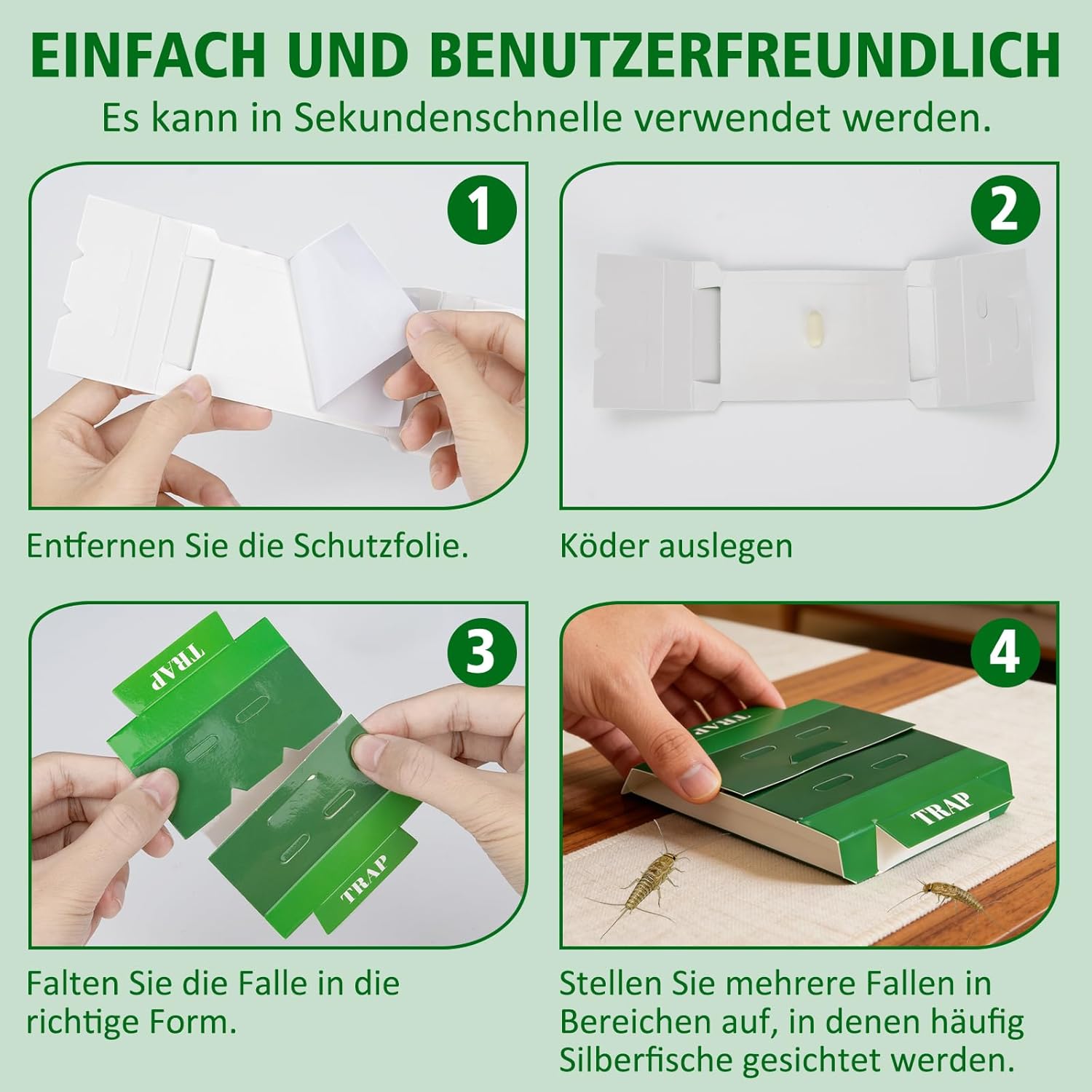 Thumbnail 6 de Piège Poisson d’argent 10 pièces antica ford / lépismes – adhésif forte accroche, non toxique et sans odeur