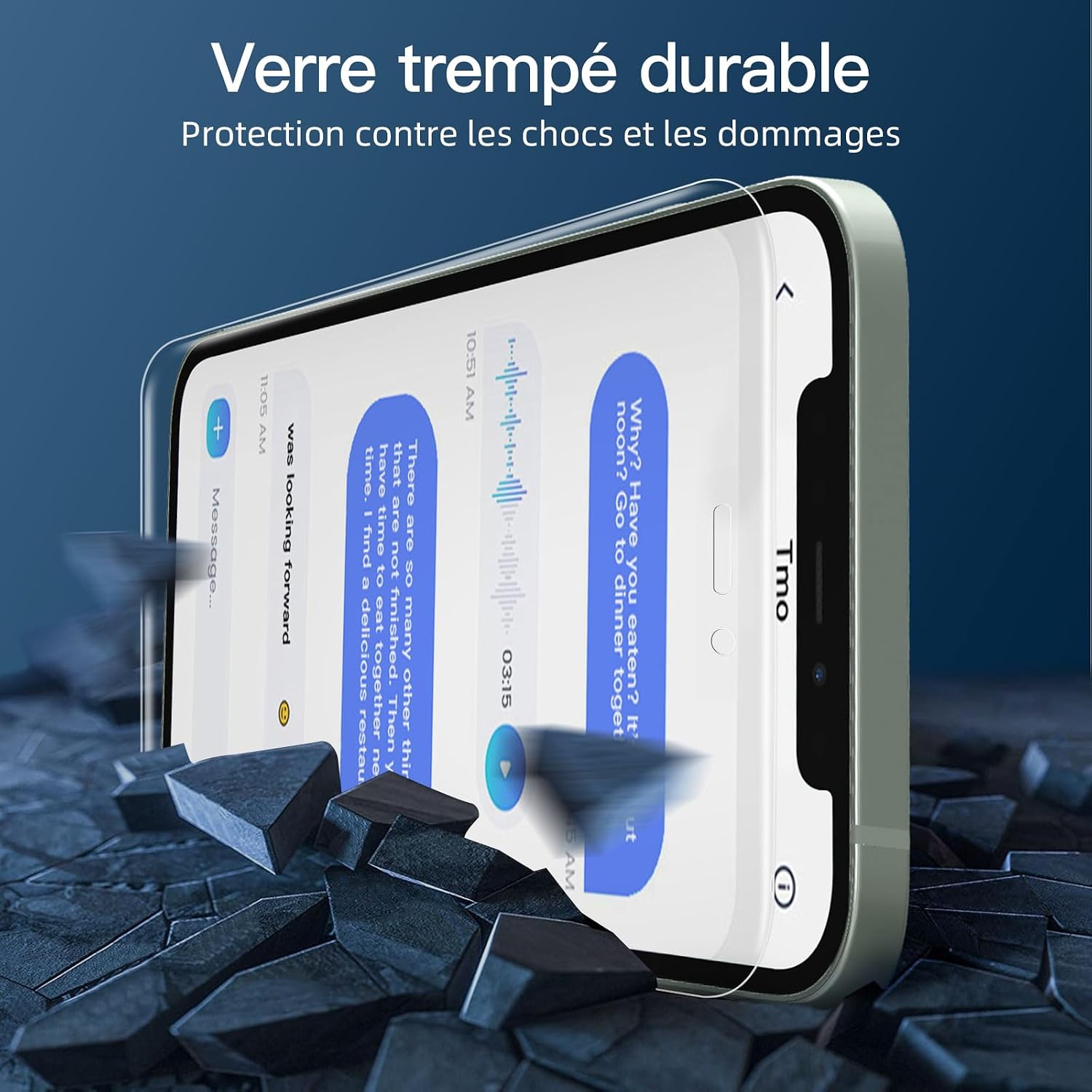 Thumbnail 6 de NEW'C Verre trempé anti-espion iPhone 12 Mini 3 pièces