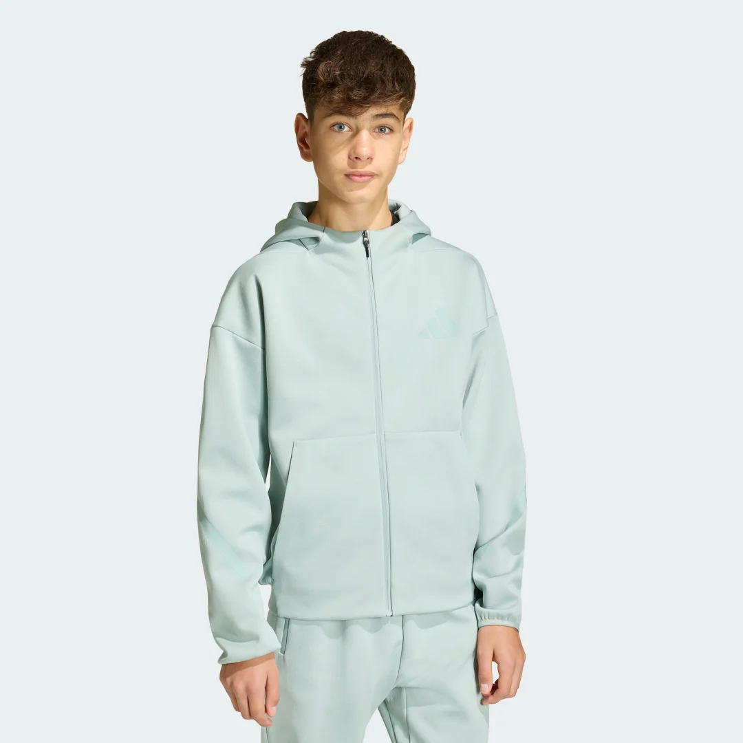 Thumbnail 2 de adidas Z.N.E. Chaqueta con cremallera y capucha – verde