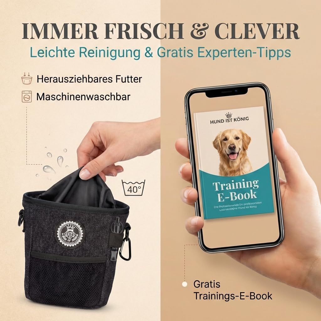 Thumbnail 6 de HUND IST KÖNIG Leckerlibeutel Ø12 cm 🐾
