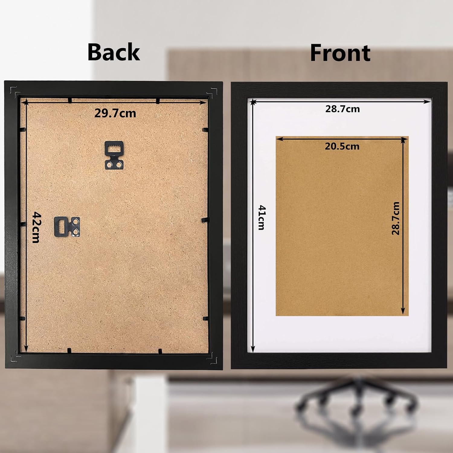 Thumbnail 1 de MEGAROOM 30x30 Picture Frame - 12x12 with Clear Perspex Front