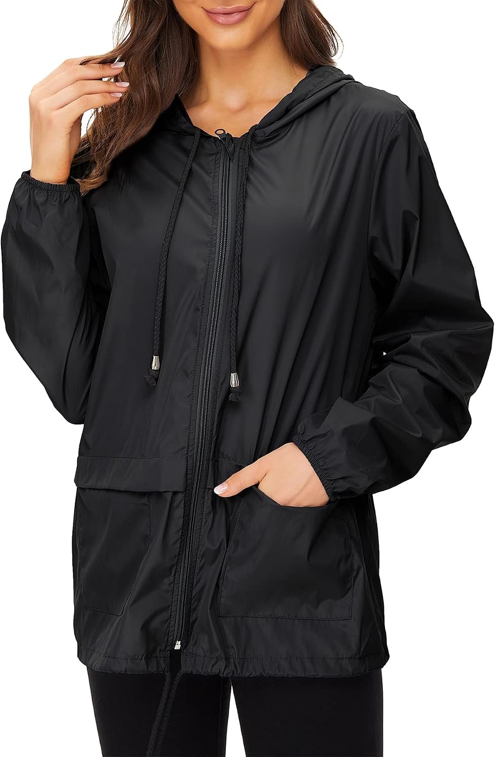 Detalle de Zando Lightweight Waterproof Rain Jacket for Women